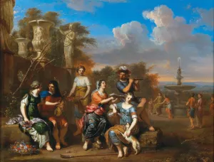Concerto All'Antica Oil painting by Gerard Hoet