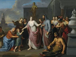 Olympia Presenting The Young Alexander The Great To Aristotle by Gerard Hoet Oil Painting