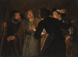 The Denial Of Saint Peter by Gerard Seghers (Follower) Oil Painting