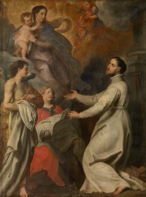 Saint Norbert Recieves the Garment of his Order by Gerard Seghers Oil Painting