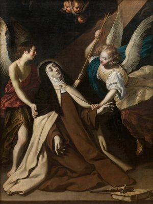 Saint Theresa of avila in Ecstasy by Gerard Seghers Oil Painting