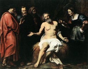 The Patient Job by Gerard Seghers Oil Painting