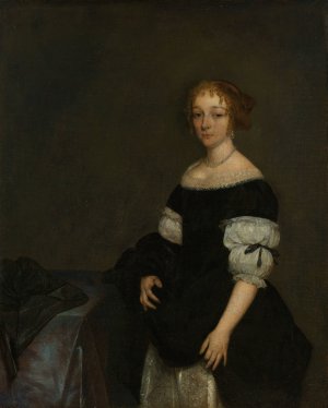 Aletta Pancras by Gerard Ter Borch Oil Painting