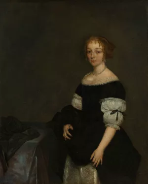 Aletta Pancras by Gerard Ter Borch Oil Painting