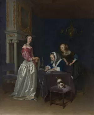 Curiosity by Gerard Ter Borch Oil Painting