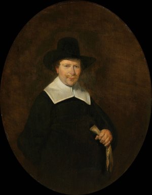 Gerard Abrahamsz van der Schalcke by Gerard Ter Borch Oil Painting