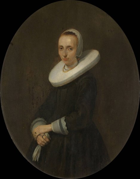 Johanna Bardoel  by Gerard Ter Borch - Hand-Painted Oil Painting Reproduction