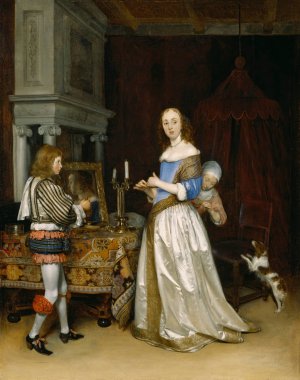 Lady at Her Toilette by Gerard Ter Borch Oil Painting