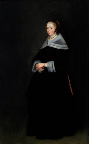 Portrait of a Lady by Gerard Ter Borch Oil Painting