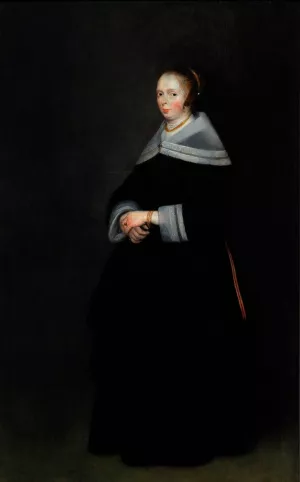 Portrait of a Lady by Gerard Ter Borch Oil Painting