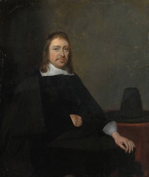 Portrait of a Seated Man by Gerard Ter Borch Oil Painting