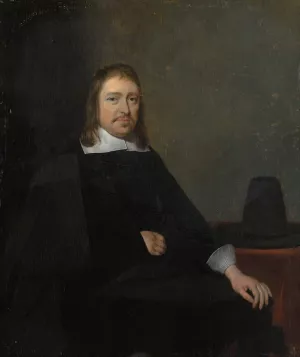 Portrait of a Seated Man by Gerard Ter Borch Oil Painting