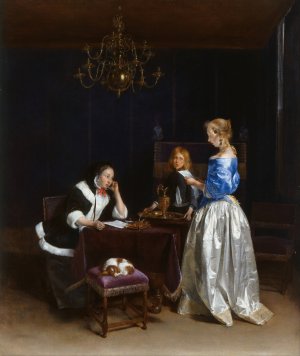 The Letter by Gerard Ter Borch Oil Painting