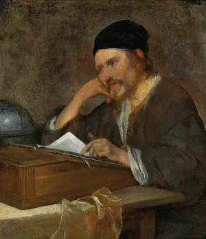 The Philosopher Heraclitus by Gerard Ter Borch Oil Painting