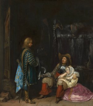 The Unwelcome News by Gerard Ter Borch Oil Painting