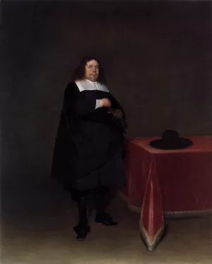 Burgomaster Jan van Duren by Gerard Terborch - Oil Painting Reproduction