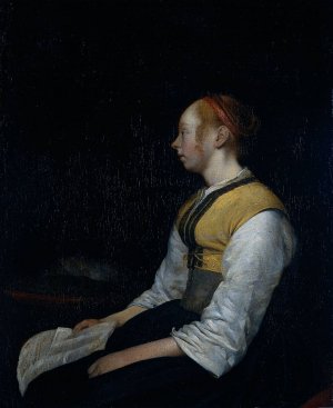 Girl in Peasant Costume. Probably Gesina, the Painter's Half-Sister