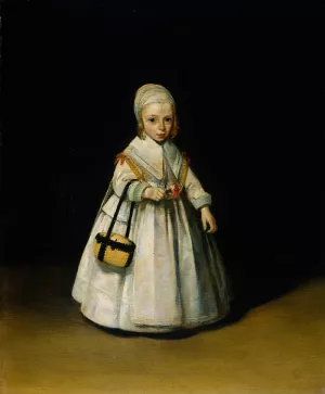 Helena Van der Schalcke 1646-1671 Oil painting by Gerard Terborch