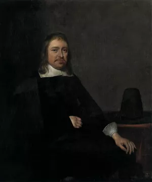 Portrait of a Seated Man by Gerard Terborch Oil Painting