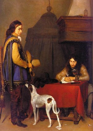 The Dispatch Oil painting by Gerard Terborch