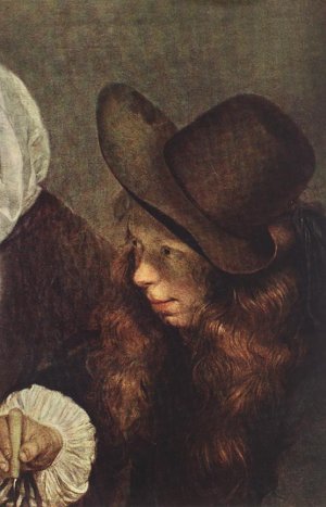 The Glass of Lemonade Detail Oil painting by Gerard Terborch