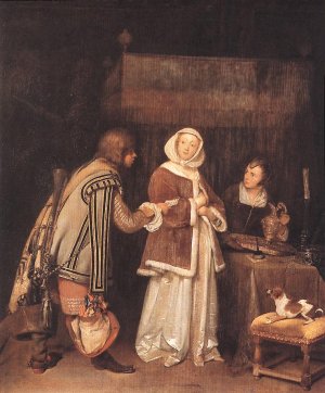 The Letter Oil painting by Gerard Terborch