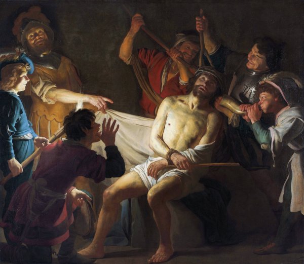 Main Product Photo of Christ Crowned with Thorns  Painting by Gerard Van Honthorst