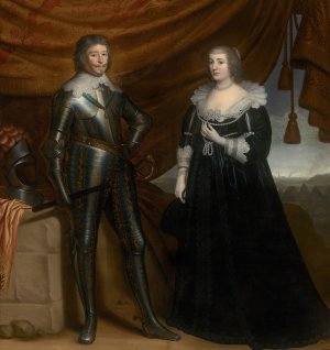 Double Portrait of Frederik Hendrik by Gerard Van Honthorst Oil Painting