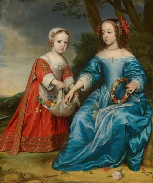 Main Product Photo of Double Portrait of Prince Willem III  Painting by Gerard Van Honthorst
