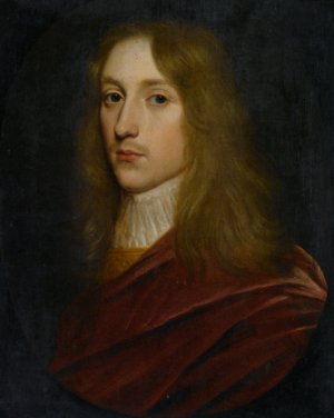 Portrait of a Gentleman said to be Prince Rupert of Rhine in a Painted Oval Wearing a Cloak and Cravat