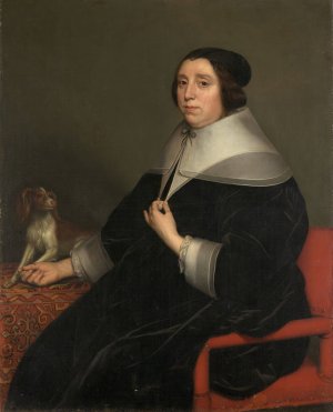 Portrait of a Woman by Gerard Van Honthorst Oil Painting