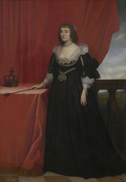 Main Product Photo of Portrait of Elizabeth Stuart, Queen of Bohemia  Painting by Gerard Van Honthorst