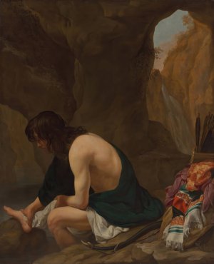 Philoctetes on Lemnos by Gerard Van Kuijl Oil Painting