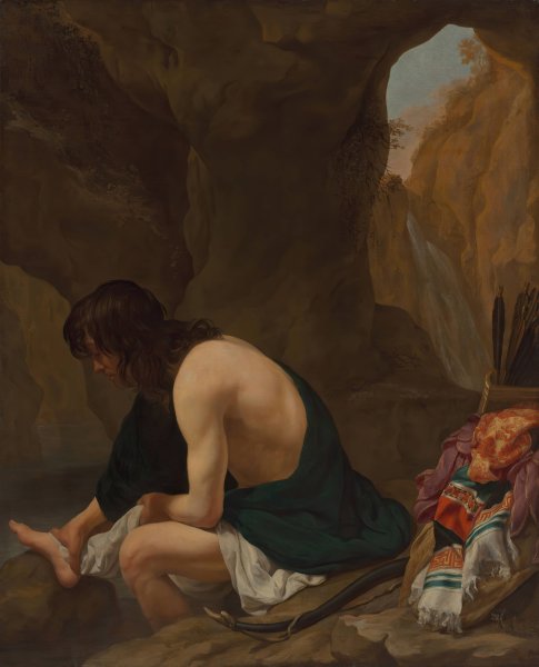 Philoctetes on Lemnos  by Gerard Van Kuijl - Hand-Painted Oil Painting Reproduction
