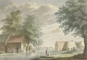 Kalkovens bij Hillegom by Gerard Van Rossum Oil Painting