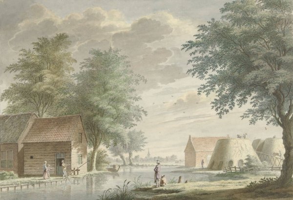 Main Product Photo of Kalkovens bij Hillegom  Painting by Gerard Van Rossum