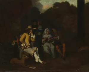 A Musical Party by Gerbrand Van Den Eeckhout Oil Painting