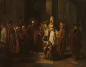 Christ and the Woman in Adultery by Gerbrand Van Den Eeckhout Oil Painting