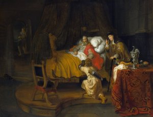 Isaac Blessing Jacob by Gerbrand Van Den Eeckhout Oil Painting