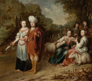 Jacob And Rachel Oil painting by Gerbrand Van Den Eeckhout