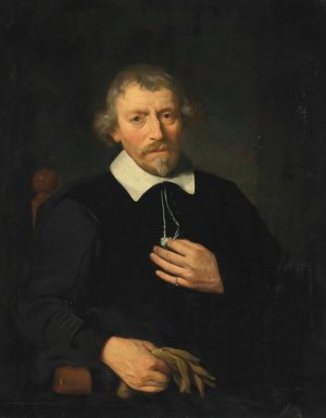 Portrait Of The Artist's Father, Jan Pietersz Van Den Eeckhout by Gerbrand Van Den Eeckhout Oil Painting