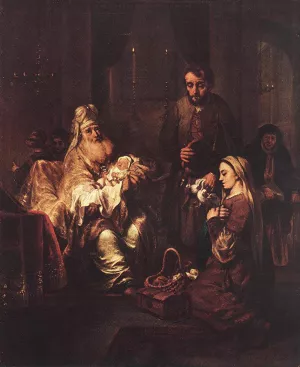 Presentation in the Temple painting by Gerbrand Van Den Eeckhout