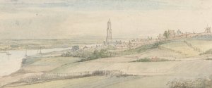 View of Rhenen and the Rhine from the East by Gerbrand Van Den Eeckhout Oil Painting