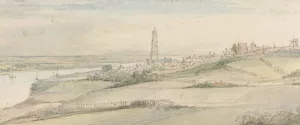 View of Rhenen and the Rhine from the East by Gerbrand Van Den Eeckhout Oil Painting