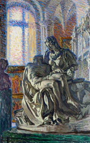 Michelangelo's Pieta by Gerda Wallander Oil Painting