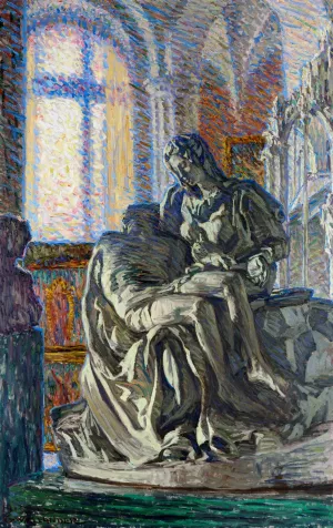 Michelangelo's Pieta by Gerda Wallander Oil Painting