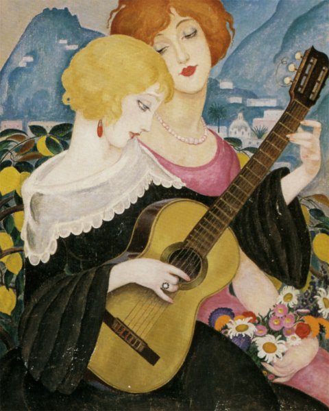 Air de Capri Oil painting by Gerda Wegener