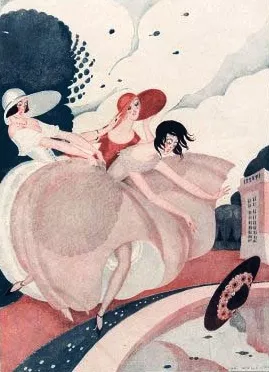 Ce Farceur d'Eole Joue au Bac by Gerda Wegener Oil Painting