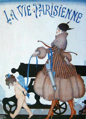Couverture de Fevrier 1916 by Gerda Wegener - Oil Painting Reproduction