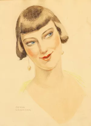 Elna Tegner by Gerda Wegener Oil Painting